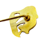 Gold Bull 14K Yellow Gold Stickpin Antique Fabulous