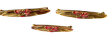 Krementz Art Nouveau Three Matching Enamel Pins