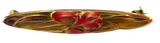 Krementz Art Nouveau Three Matching Enamel Pins