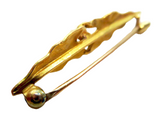 Krementz Art Nouveau - Antique Enamel & Natural Pearl Brooch