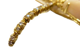 Dragonfly And Angel Skin Coral Diamond Brooch Signed