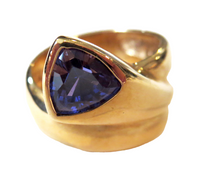 Tanzanite Gemstone Ring 14K Yellow Gold