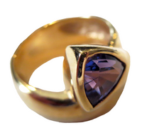 Tanzanite Gemstone Ring 14K Yellow Gold