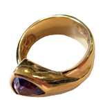 Tanzanite Gemstone Ring 14K Yellow Gold