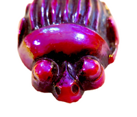 Tiffany Glass Scarab Ruby Red Favrlle UnMounted Large Rare LC Tiffany