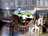 J. Platt (John Platt) Miniature Horse Drawn Wagon Painting Circa 1920