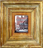 Miniature Painting Of A Warehouse By J. Platt Circa 1920