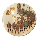 Satsuma Box With Marching Warriors Signed