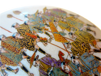 Satsuma Box With Marching Warriors Signed