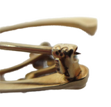 Krementz Antique - Art Nouveau 14K Yellow Gold Enamel Wishbone Brooch