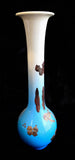 Japanese Glazed Pottery Long Neck Vase - Satsuma Or Studio Vase