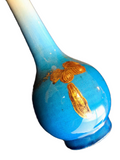Japanese Glazed Pottery Long Neck Vase - Satsuma Or Studio Vase
