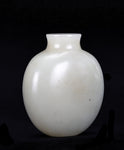 Snuff Bottle White Jade Ovoid Form 18th/19th Century