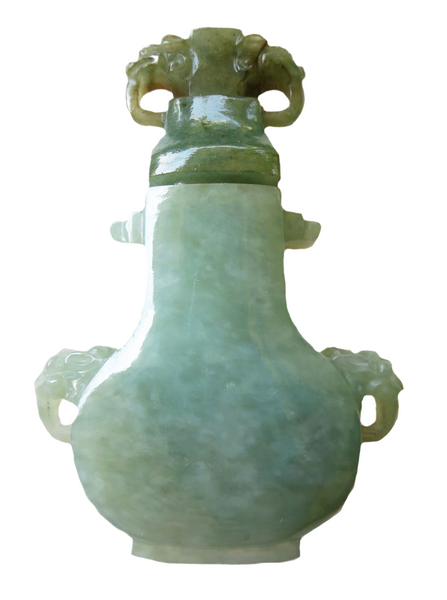 Jadeite Apple Green Vase/Snuff Bottle