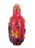 Peking Glass Overlay Snuff Bottle