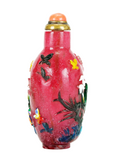 Peking Glass Overlay Snuff Bottle