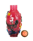 Peking Glass Overlay Snuff Bottle