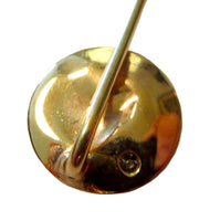 Pretty Maiden Stickpin Art Nouveau 14K Yellow Gold And Diamond