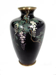 Cloisonné Silver Wire Vase Japanese Meiji Period