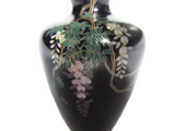 Cloisonné Silver Wire Vase Japanese Meiji Period