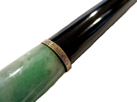 Jadeite Cigarette Holder White Gold Art Deco Orlik Original Box