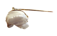 Freshwater Pearl Nugget Stickpin 14K Yellow Gold Vintage