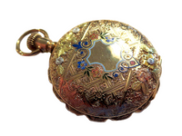 Pocket Watch Enamel And Gold Case Elegant Lissauer & Co.