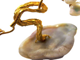 Pearl 14K Gold Agate Miniature Tree