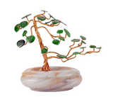 Jadeite, Gold, & Agate Bonsai Tree