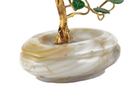 Jadeite, Gold, & Agate Bonsai Tree