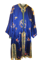 Silk Robe Antique Chinese Hand Embroidery