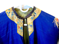 Silk Robe Antique Chinese Hand Embroidery