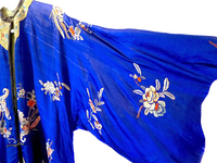 Silk Robe Antique Chinese Hand Embroidery