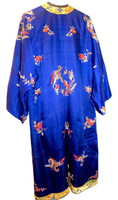 Silk Robe Antique Chinese Hand Embroidery