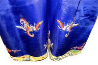 Silk Robe Antique Chinese Hand Embroidery