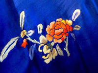 Silk Robe Antique Chinese Hand Embroidery