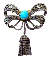 Victorian Diamond And Opal Convertible Brooch