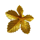 Maple Leaf Shape Earrings 8.2gms 14K Yellow Gold Vintage