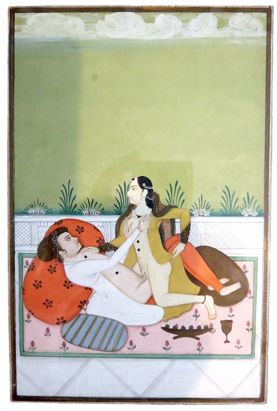 Indian Miniature Painting Erotic Couple 18th/19th Century