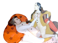 Indian Miniature Painting Erotic Couple 18th/19th Century