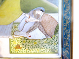 Indian Miniature Painting Two Woman 18th/19th Century