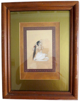 Indian Miniature Painting Nude Woman 18th/19th Century