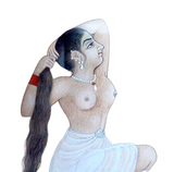 Indian Miniature Painting Nude Woman 18th/19th Century