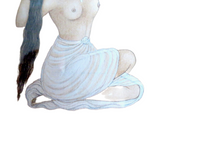 Indian Miniature Painting Nude Woman 18th/19th Century