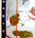 Indian Miniature Painting Man Woman And Servant 18th/19th Century