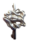 Art Nouveau Sterling Silver Maiden - Lady Brooch By William Link