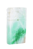 Apple Green Jadeite Seal Pendant Foo Lion Top