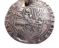 4 REALES Philip II Silver Circa 1580 CROSS & SHIELD PB