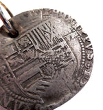 4 REALES Philip II Silver Circa 1580 CROSS & SHIELD PB