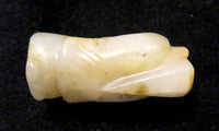 White Jade Chinese Bead Of A Man 17th/18th Century